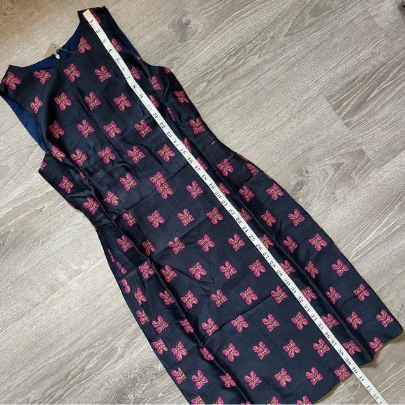 *J Crew NWT Sheath Dress in Butterfly Jacquard - Picture 7 of 9
